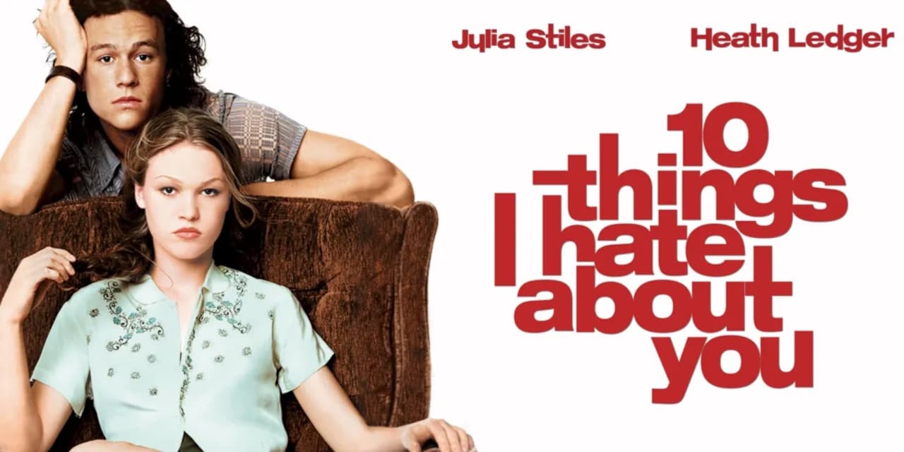 10 Things I Hate About You movie poster - witty teen romance for Gemini zodiac sign