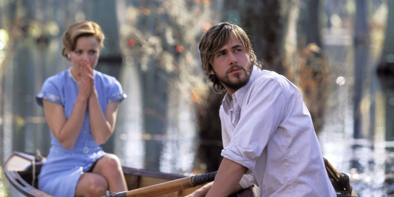 The Notebook movie scene - emotional romance film for Cancer zodiac sign